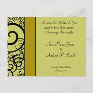 Christelijke uitnodiging voor huwelijk diepgaand Z