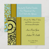 Christelijke uitnodiging voor huwelijk diepgaand Z (Voorkant / Achterkant)