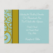 Christelijke uitnodiging voor huwelijk diepgaand Z (Achterkant)