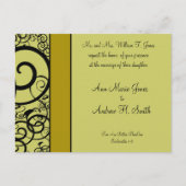 Christelijke uitnodiging voor huwelijk diepgaand Z (Voorkant)