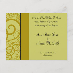 Christelijke uitnodiging voor huwelijk diepgaand Z