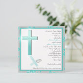 Christelijke uitnodiging voor weddenschappen op he (Staand voorkant)