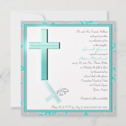 Christelijke uitnodiging voor weddenschappen op he (Voorkant)