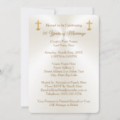 Christelijke uitnodigingen voor 50-jarig huwelijks (Achterkant)