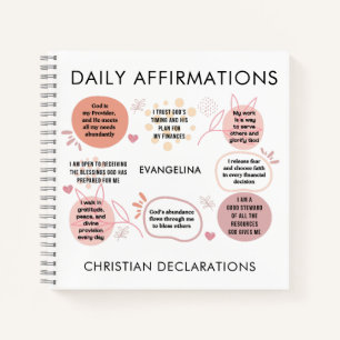 Christelijke Uitspraken Dagelijkse Affirmaties Geb Notitieboek