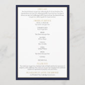 Christelijke Uitvaart Herdenkingsdienst Order Of S Programmakaart (Achterkant)