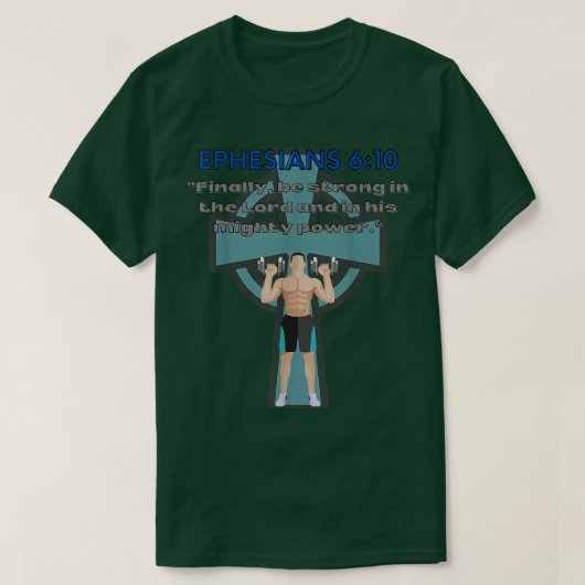 Christelijke uitwerkbaarheid bijbel fitness Gym ve T-shirt (Design voorkant)