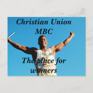 Christelijke Unie MBCTplaats van winnaars Briefkaart