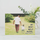 Christelijke VADERDAG beste rolmodel FOTO-kaart Kaart (Staand voorkant)