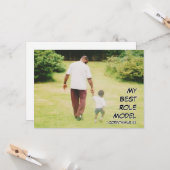Christelijke VADERDAG beste rolmodel FOTO-kaart Kaart (Voorkant / Achterkant in situ)
