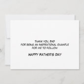 Christelijke VADERDAG beste rolmodel FOTO-kaart Kaart (Achterkant)