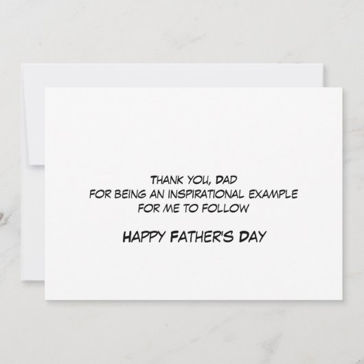 Christelijke VADERDAG beste rolmodel FOTO-kaart Kaart (Achterkant)