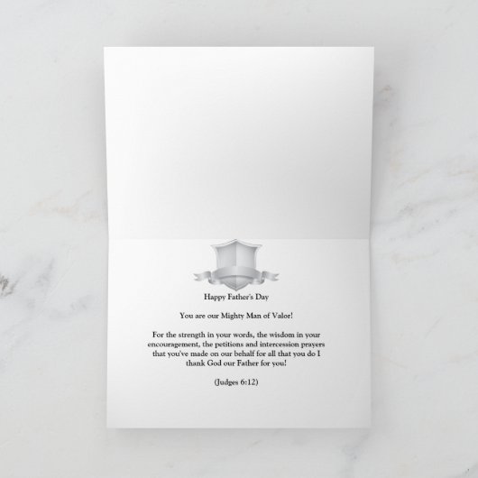 Christelijke Vaderdag Kaart (Binnen)