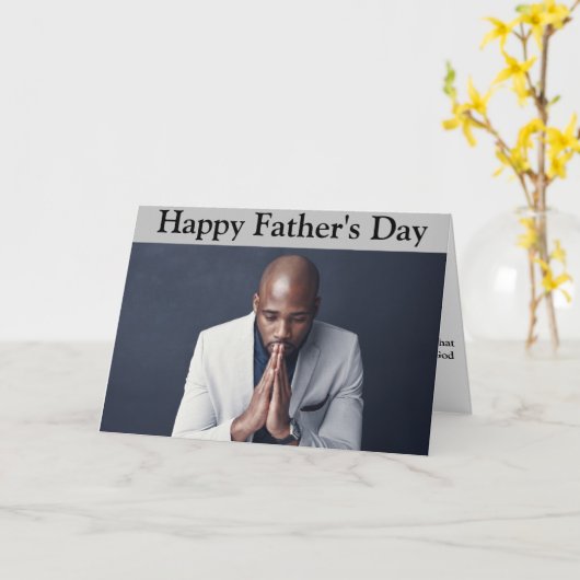 Christelijke Vaderdag Kaart (Gele Bloem)