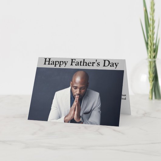 Christelijke Vaderdag Kaart (Voorkant)