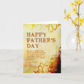 Christelijke Vaderdagkaart met Bijbelvers Kaart (Gele Bloem)