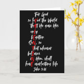 Christelijke Valentijn Bijbelvers Jezus Johannes 3 Kaart (Gele Bloem)