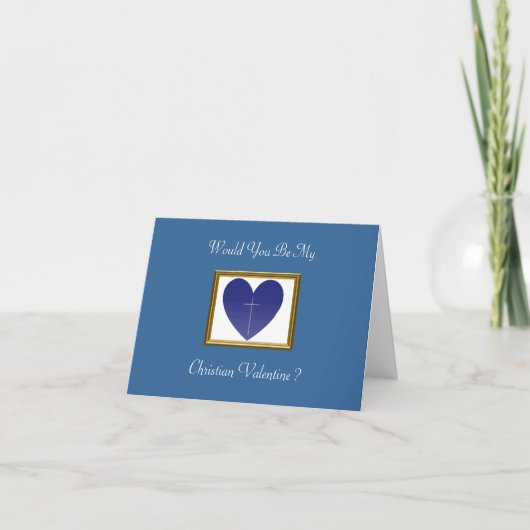 Christelijke Valentijn Feestdagen Kaart (Voorkant)