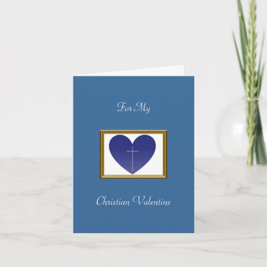 Christelijke Valentijn Feestdagen Kaart (Voorkant)