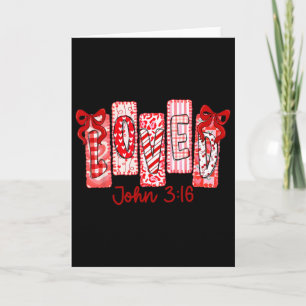 Christelijke Valentijn Geliefd John 316 Coquette B Kaart