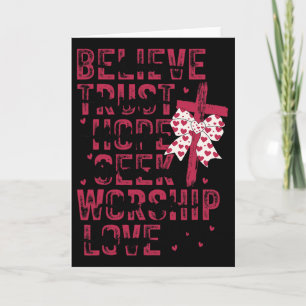 Christelijke Valentijn Geloven Vertrouwen Hoop Zoe Kaart