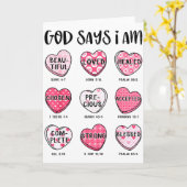 Christelijke Valentijn God Zegt Bijbelverzen Harte Kaart (Gele Bloem)