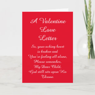 Christelijke Valentijn Love Letter Holiday Kaart