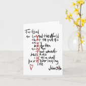 Christelijke Valentijns John 3_16 Want Zo Heeft Go Kaart (Gele Bloem)