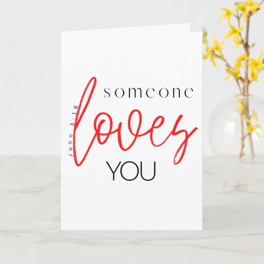 Christelijke Valentijnsdag Kaart (Gele Bloem)