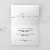 Christelijke Valentijnsdag Kaart (Binnen)