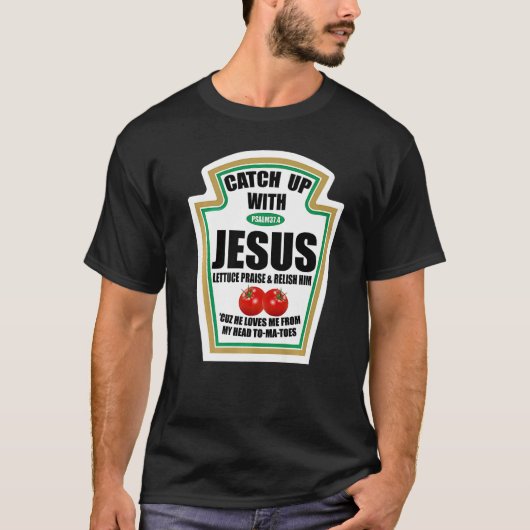 Christelijke vangst met Jezus Psalm 374 T-shirt (Voorkant)