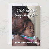 Christelijke VERBLUFFENDE PAPA Vaderdag Kerstkaart (Voorkant)