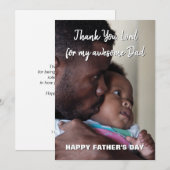 Christelijke VERBLUFFENDE PAPA Vaderdag Kerstkaart (Voorkant / Achterkant)