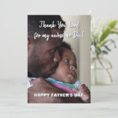 Christelijke VERBLUFFENDE PAPA Vaderdag Kerstkaart (Staand voorkant)