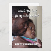 Christelijke VERBLUFFENDE PAPA Vaderdag Verjaardag Feestdagenkaart (Voorkant / Achterkant)