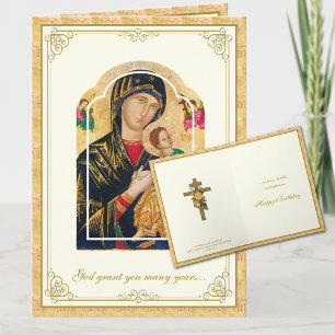 Christelijke verjaardag Orthodoxe Byzantijnse Maag Kaart