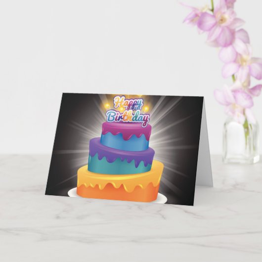 Christelijke verjaardagskaart kaart (Orchidee)