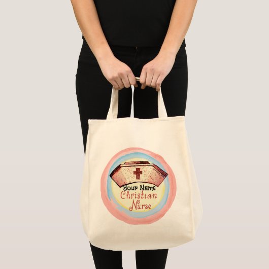 Christelijke Verpleegkundige aangepaste verpleegku Tote Bag (Voorkant (product))