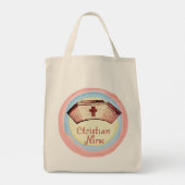 Christelijke Verpleegkundige aangepaste verpleegku Tote Bag (Achterkant)