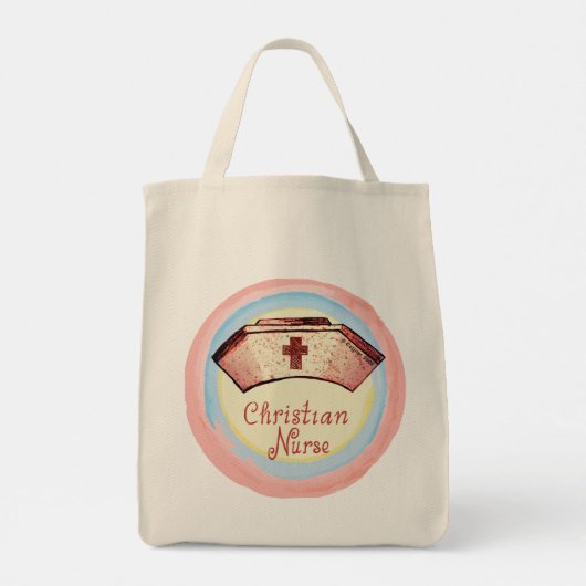 Christelijke Verpleegkundige aangepaste verpleegku Tote Bag (Achterkant)