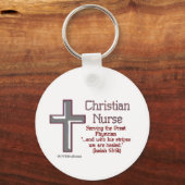 Christelijke verpleegster Cross2 Sleutelhanger (Voorkant)