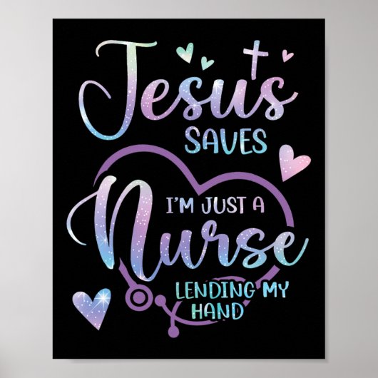Christelijke verpleegster Jesus Poster (Voorkant)
