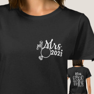 Christelijke Verse New Wife, Honeymoon T-shirt