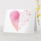 Christelijke vertrouwen in de Heart Faith Kaart (Gele Bloem)