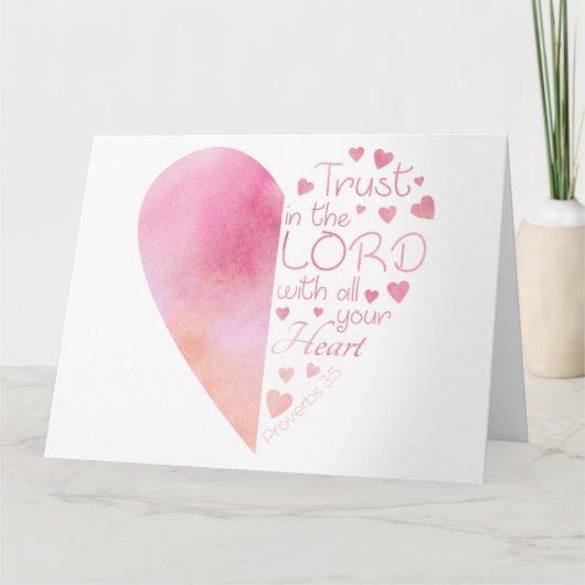 Christelijke vertrouwen in de Heart Faith Kaart (Voorkant)