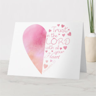 Christelijke vertrouwen in de Heart Faith Kaart