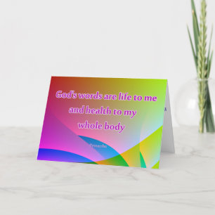 Christelijke verwarmingskaart goed kaart