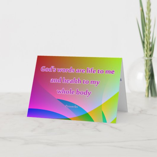 Christelijke verwarmingskaart goed kaart (Voorkant)