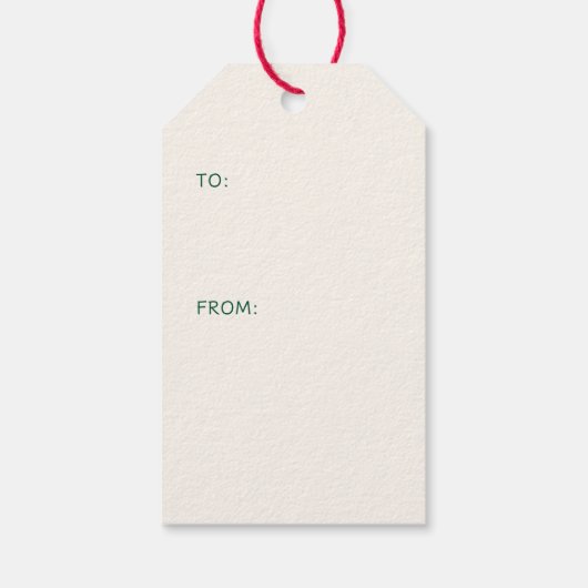 Christelijke Verzen Vrede op Aarde Hand getrokken  Cadeaulabel (Achterkant)