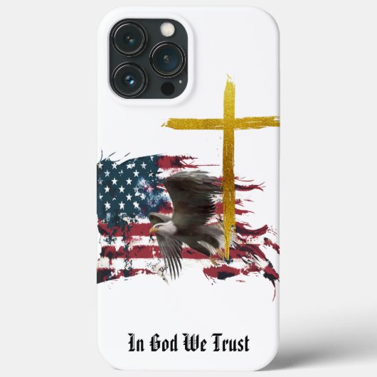 *~* Christelijke Veteran Patriotic Eagle Vlag Case-Mate iPhone Case (Achterkant)